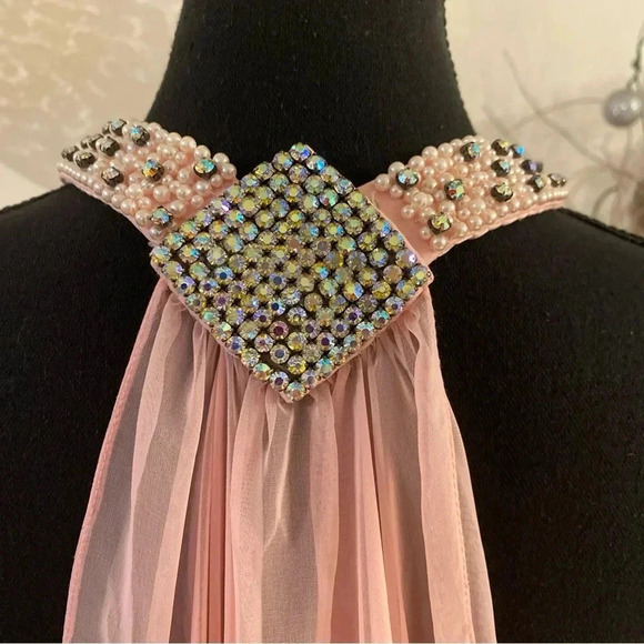 Lillie Rubin exclusively Sherri Hill vintage evening beaded dress size 10 - Picture 7 of 8